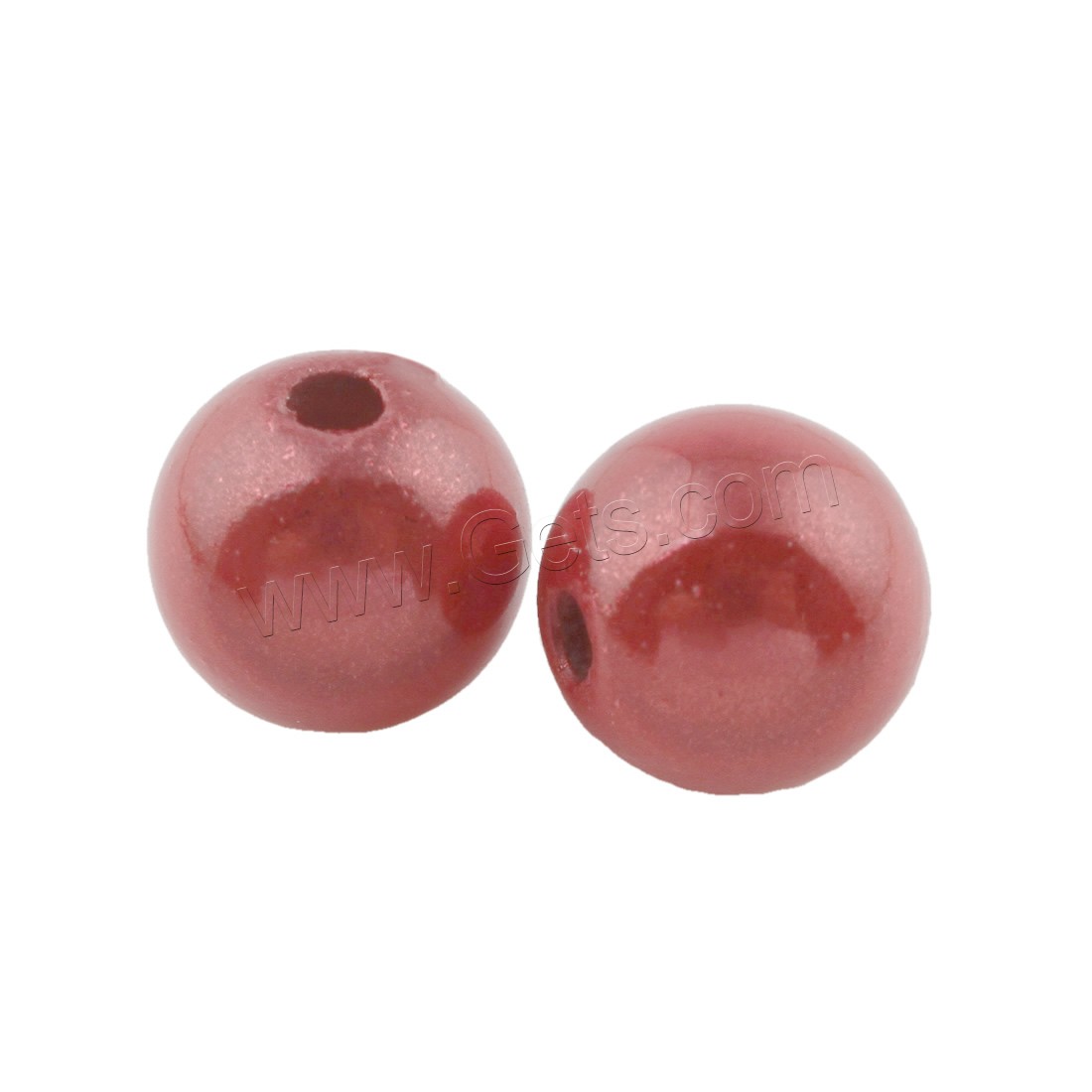 Solid Color Acrylic Beads, Round, different size for choice, more colors for choice, Hole:Approx 1mm, 500G/Bag, Sold By Bag