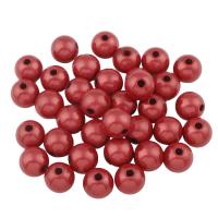 Solid Color Acrylic Beads, Round Approx 1mm 