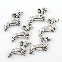 Zinc Alloy Animal Pendants, Dog, antique silver color plated, for woman, lead & cadmium free Approx 1.5mm 