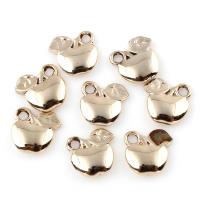 Zinc Alloy Fruit Shape Pendants, Apple, real gold plated, for woman, lead & cadmium free Approx 1.5mm, Inner Approx 9mm 