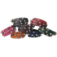 Cowhide Bracelet, with Zinc Alloy, plated, durable & Unisex 10mm Approx 25 Inch 