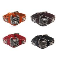 Cowhide Bracelet, with Zinc Alloy, eagle, antique silver color plated, durable & Unisex & adjustable 23mm Approx 10 Inch 