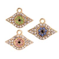 Zinc Alloy Rhinestone Pendants, gold color plated, with rhinestone Approx 2-3mm, 500/PC 
