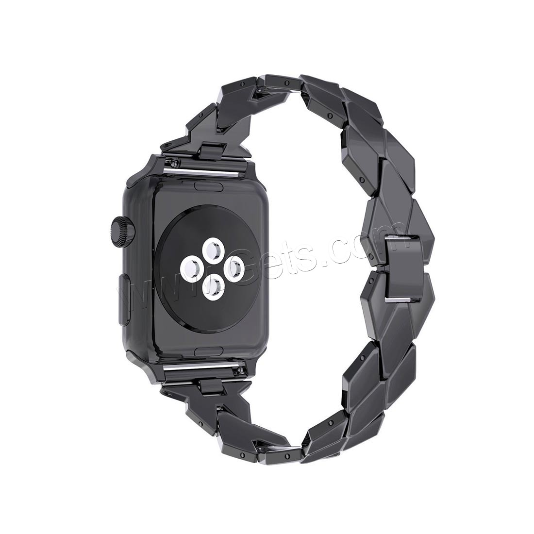 Bande de montre en acier inoxydable, Placage, pour Apple Watch & normes différentes pour le choix, plus de couleurs à choisir, 3mm, Longueur:Environ 6.8 pouce, Vendu par brin
