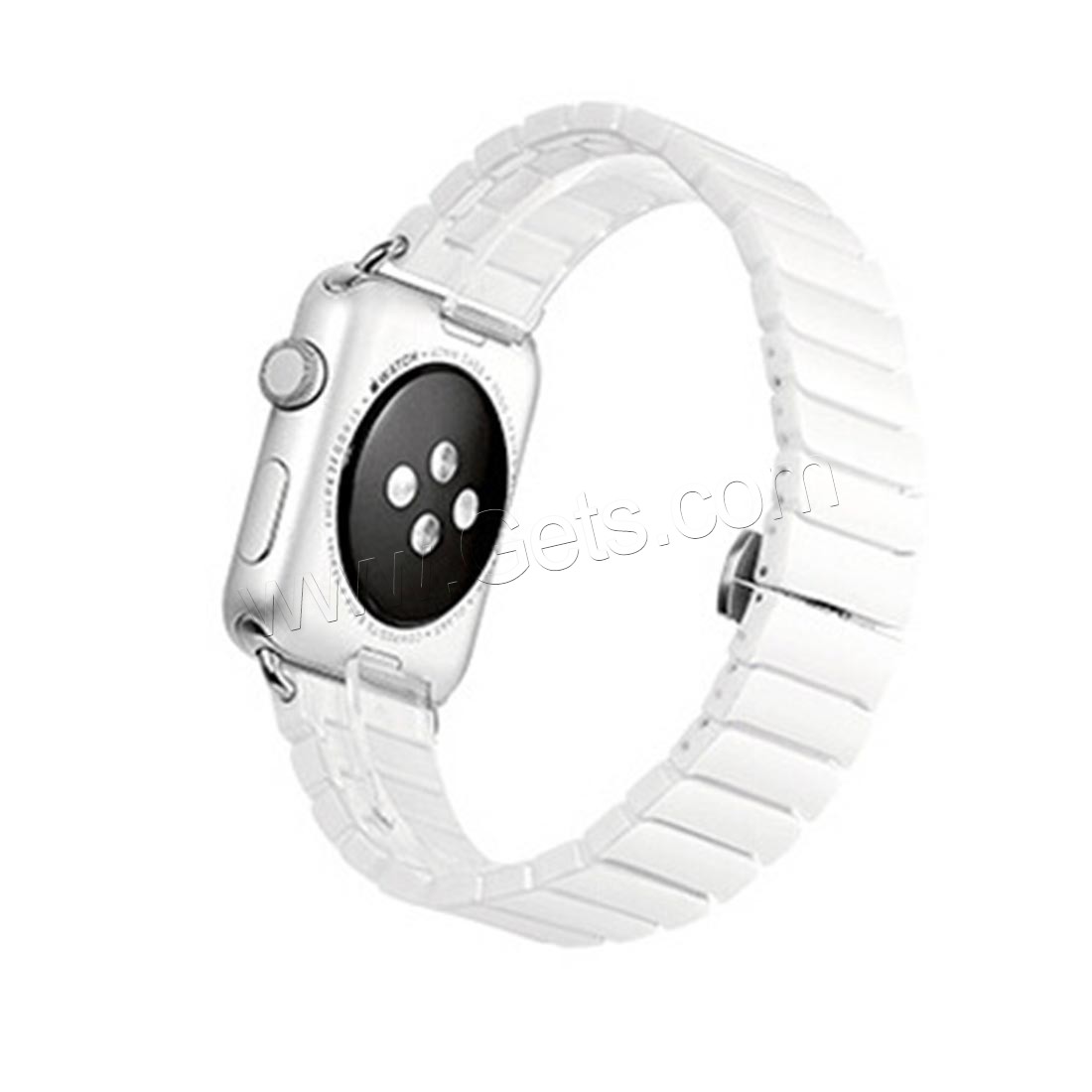 porcelaine bracelet de montre, avec acier inoxydable, Placage, pour Apple Watch & normes différentes pour le choix, plus de couleurs à choisir, Longueur:Environ 6.8 pouce, Vendu par brin