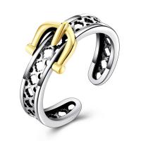 Brass Finger Ring, plated, for woman & blacken, lead & cadmium free, 4mm, US Ring 