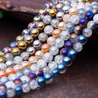 Natürliche klare Quarz Perlen, Klarer Quarz, rund, keine, 8mm, Bohrung:ca. 1mm, Länge:ca. 15 ZollInch, verkauft von Strang