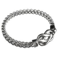 Stainless Steel Bracelet, Infinity, curb chain & for man, original color 6mm Approx 8.5 Inch 