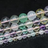 Gemischte Farbe Quarz Perlen, Natürlicher Quarz, rund, natürlich, verschiedene Größen vorhanden, farbenfroh, Länge:ca. 15.7 ZollInch, verkauft von Strang