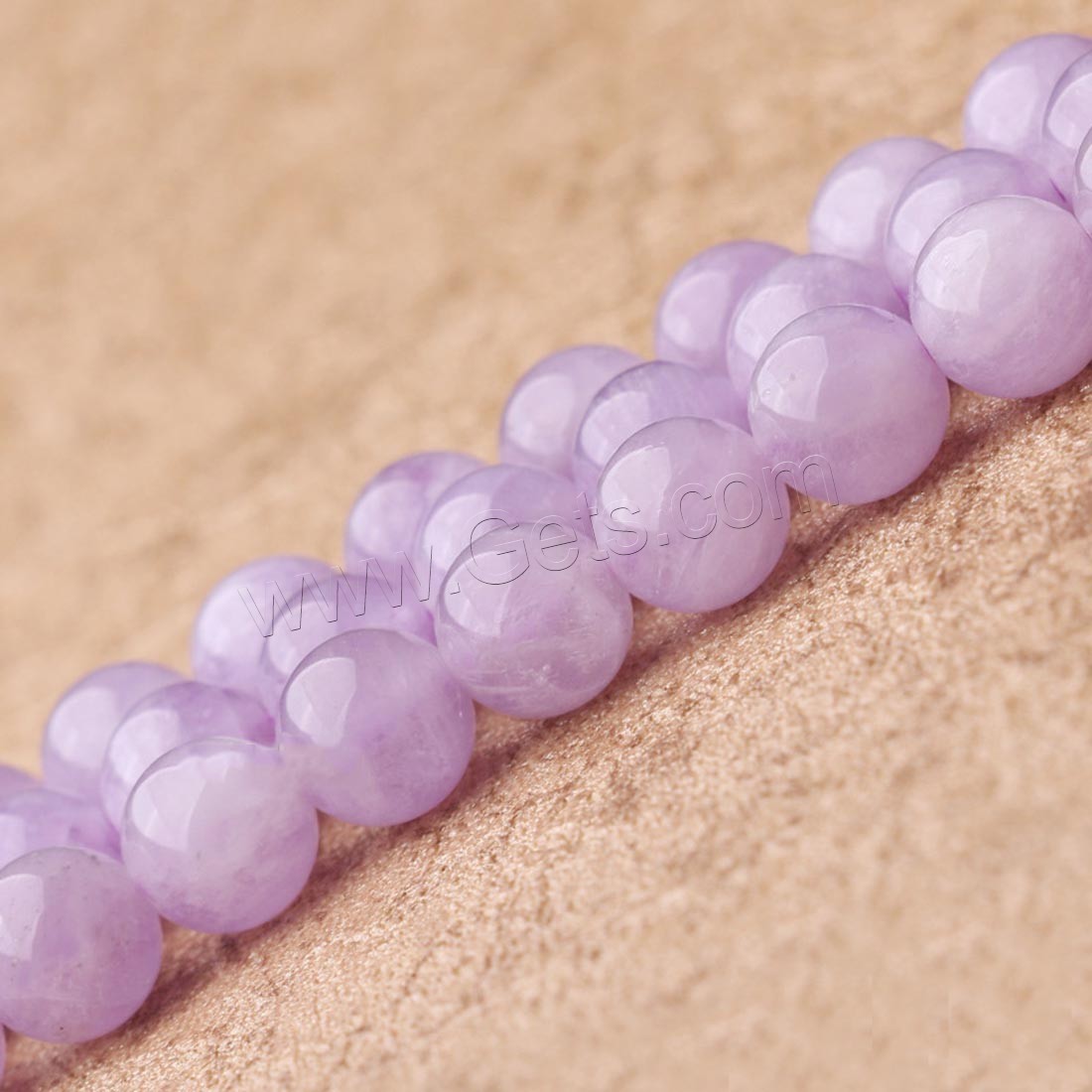 Amethyst Perle, rund, natürlich, verschiedene Größen vorhanden, violett, Länge:ca. 15.7 ZollInch, verkauft von Strang