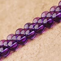 Amethyst Beads, Round, natural purple Approx 15.7 Inch 