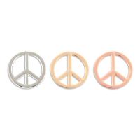Zinc Alloy Slide Charm, Peace Logo, plated lead & cadmium free Approx 