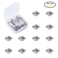 Zinc Alloy Spacer Beads, with Plastic Box, antique silver color plated, lead & cadmium free Approx 2mm 