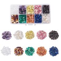 Gemischte Edelstein Perlen, mit Kunststoff Kasten, 5-8mm, 135x70x30mm, Bohrung:ca. 1mm, verkauft von Box