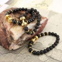 Gemstone Bracelet, with Zinc Alloy, gold color plated & Unisex Approx 8 Inch 