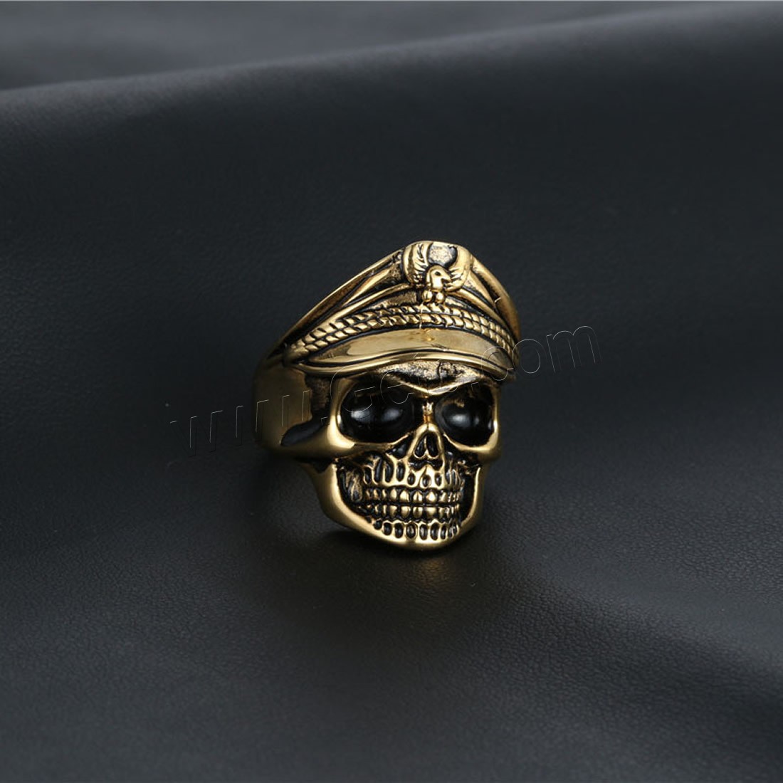Titanium Steel Finger Ring, titanium steel magnetic clasp, Skull, plated, vintage & punk style & different size for choice & for man, more colors for choice, Sold By PC
