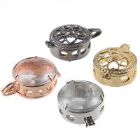 Glass Brass Pendants, with Glass, plated, hollow nickel, lead & cadmium free Approx 3-5mm 