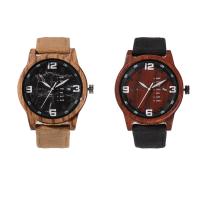 BEWELL® Watch Collection, Wood, with Canvas & Glass & Stainless Steel, Japanese movement, Life water resistant & for man, 46mm Approx 10 Inch 
