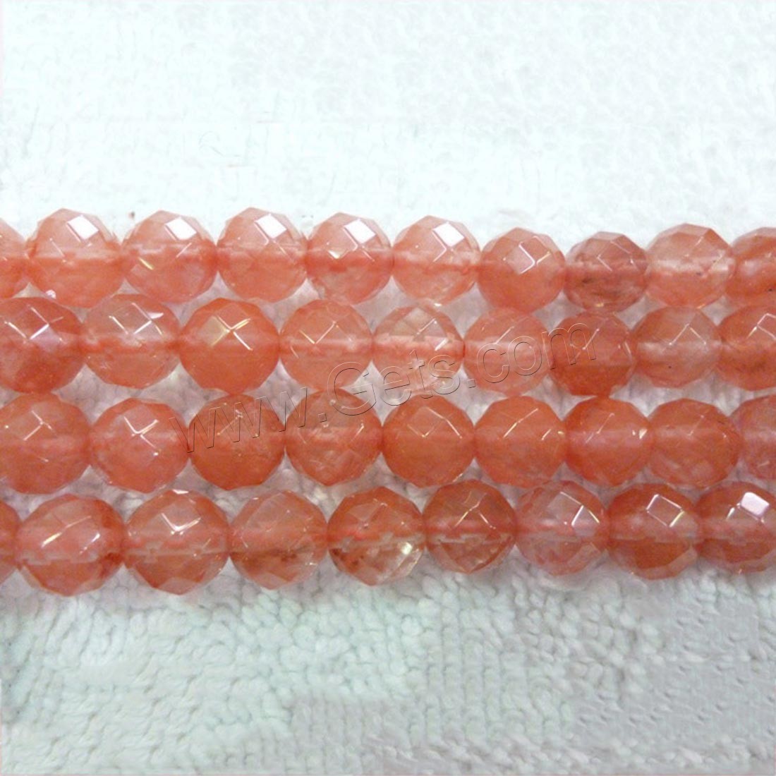 Cherry Quartz Bead, Round, natural, different size for choice & faceted, red, Length:Approx 15.7 Inch, Sold By Strand