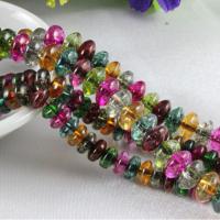 Perlas de turmalina de imitación, Sintético+Tourmalina, diverso tamaño para la opción, multicolor, longitud:aproximado 15.7 Inch, Vendido por Sarta