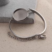 Stainless Steel Bracelet & Bangle Setting Inner Approx 20mm Approx 7 Inch 
