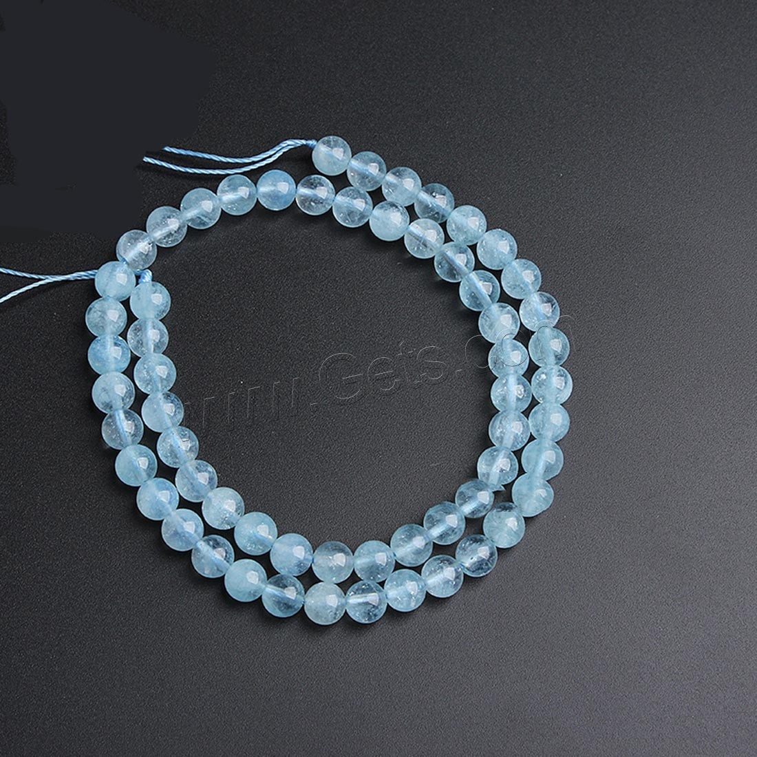 Aquamarine Beads, Round, different size for choice, blue, Length:Approx 15.7 Inch, Sold By Strand