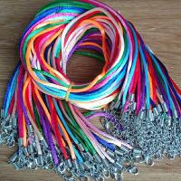 Waxed Necklace Cord, Waxed Cotton Cord, for woman, mixed colors, 2mm Approx 17.7 Inch 