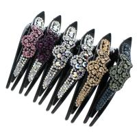 Alligator Hair Clip, Resin, for woman & with rhinestone 