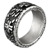 Men Stainless Steel Ring in Bulk, plated, for man & blacken, 9mm, US Ring 