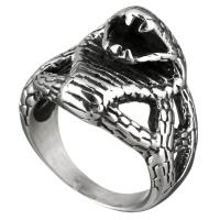 Men Stainless Steel Ring in Bulk, Snake, for man & blacken, 21mm, US Ring 