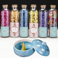 Encens, Encens de cône, avec verre, purifier l’air & Différents parfums pour le choix Vendu par lot