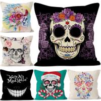 Pillow Case, Cotton Fabric, Square, printing, durable & Halloween Jewelry Gift  