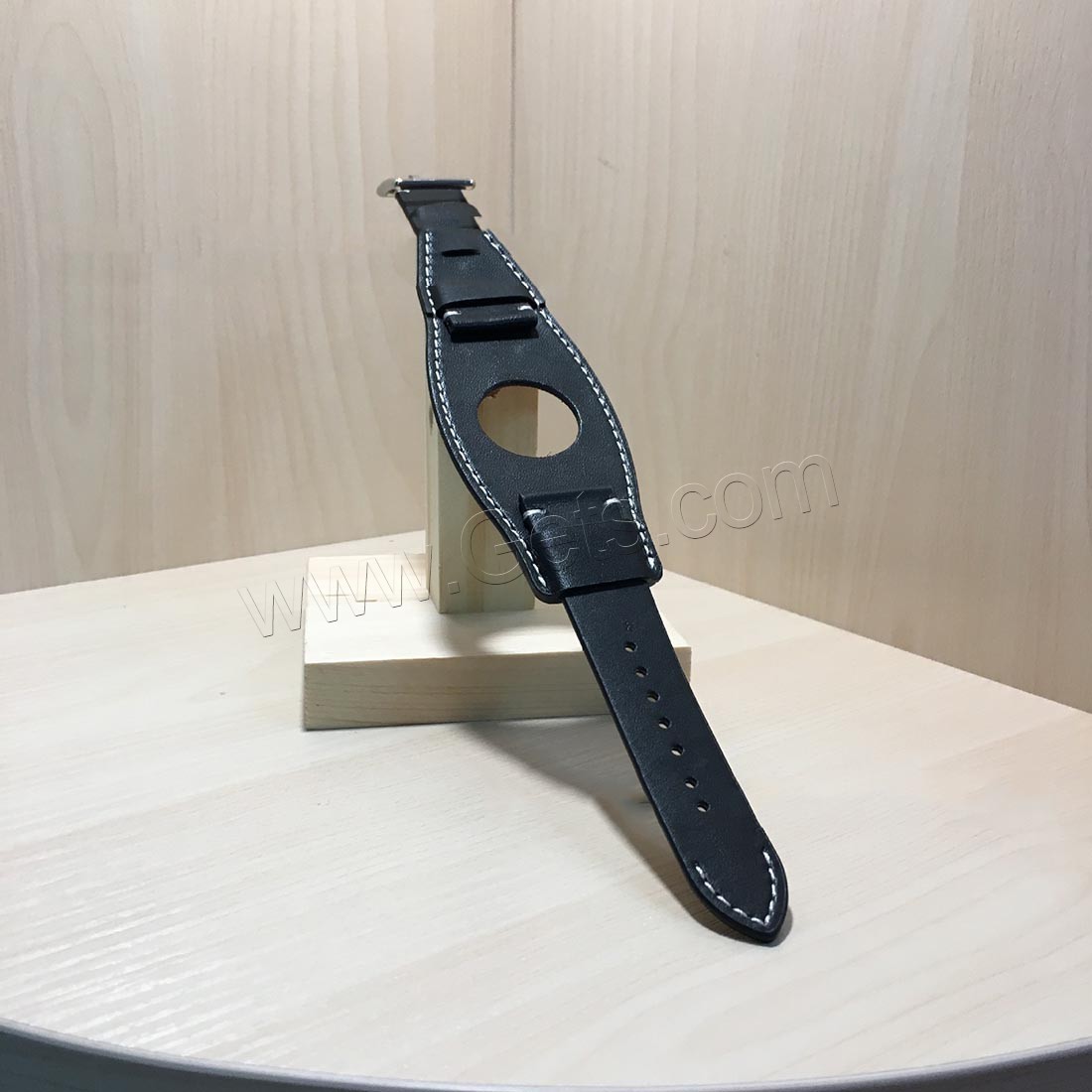 Correa de reloj de acero inoxidable, Cuero, con acero inoxidable, para Apple Watch & diverso tamaño para la opción, más colores para la opción, longitud:aproximado 7.4 Inch, Vendido por UD