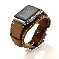 Edelstahl Uhrenarmband, Leder, mit Edelstahl, zu Apple Watch & verschiedene Größen vorhanden, keine, Länge:ca. 7.4 ZollInch, verkauft von PC