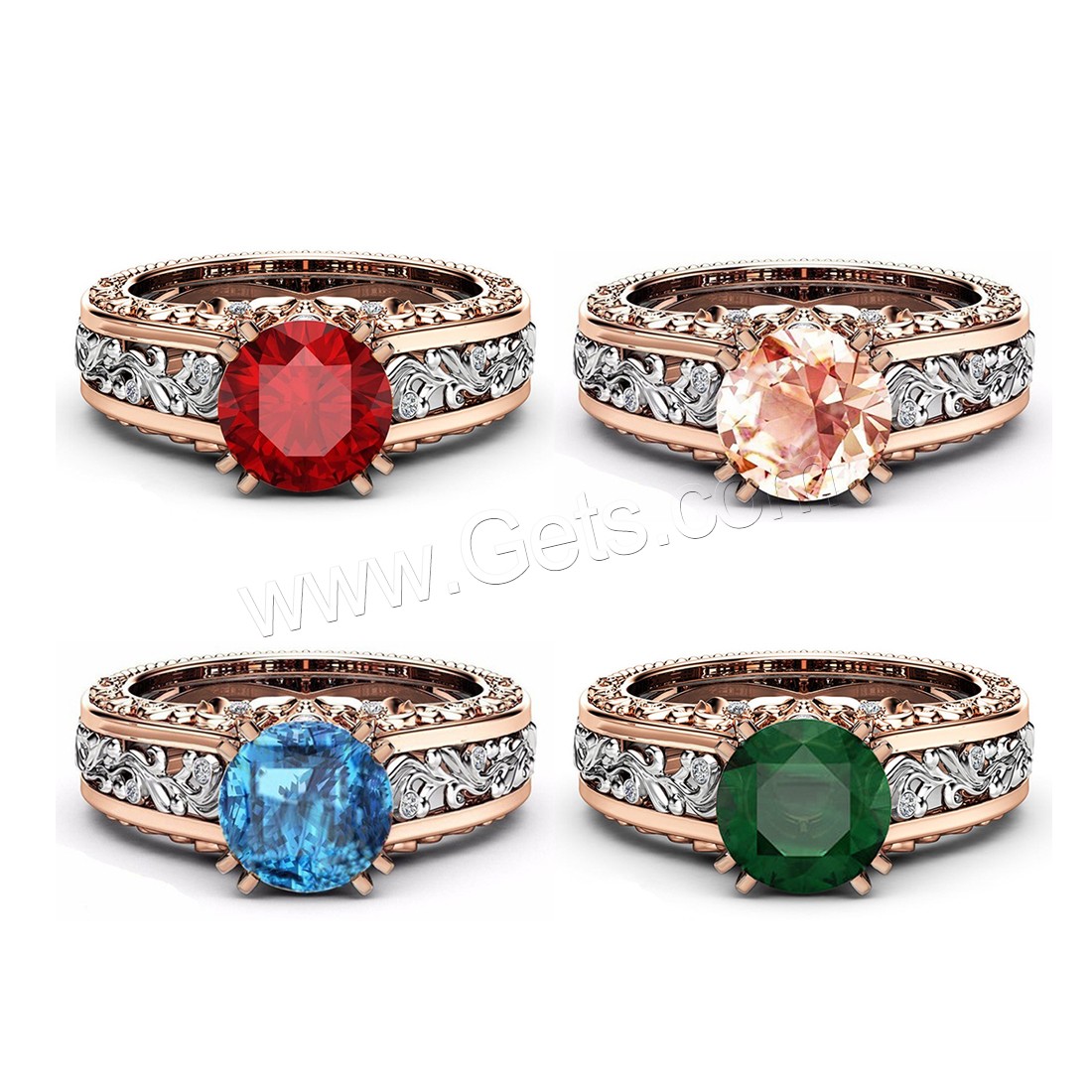 Rhinestone Zinc Alloy Finger Ring, plated, different size for choice & for woman & faceted & with rhinestone, more colors for choice, 10mm, Sold By PC