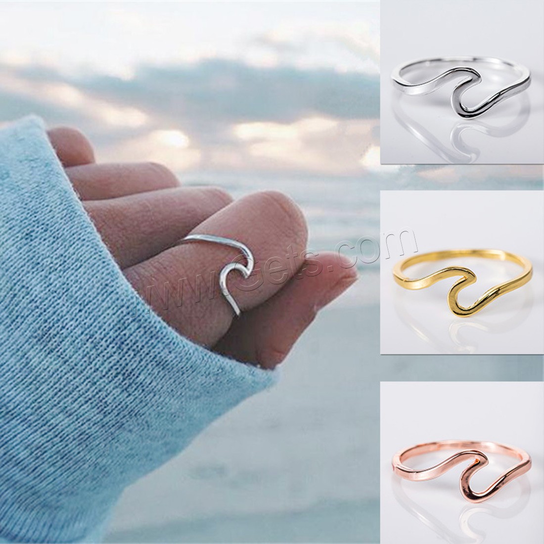 кольцо из цинкового сплава , цинковый сплав, Другое покрытие, разный размер для выбора & Женский, Много цветов для выбора, продается PC