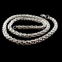 Stainless Steel Chain Necklace, wheat chain, original color, 3mm Approx 26 Inch 