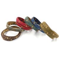 PU Leather Bracelet, with Zinc Alloy, plated, for woman 10mm Approx 15.3 Inch 