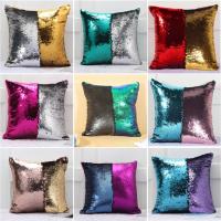 Pillow Case, Suede, with Plastic Sequin, Square, durable 