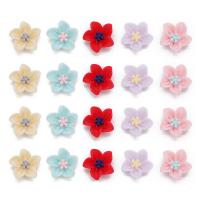 Resin Flower Cabochon, portable & durable & flat back 13mm 