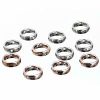 Copper Coated Plastic Frame Bead, Donut, plated 10mm Approx 1mm 