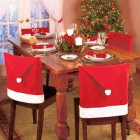 Nichtgewebte Stoffe Weihnachten Chair Cover, nachhaltiges & Wiederverwendbare & Strapazierfähig & Waschbar & Antifouling & Weihnachtsschmuck, 600x500mm, 6PCs/setzen, verkauft von setzen