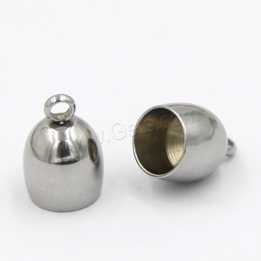 Stainless Steel End Caps, polished, different size for choice, original color, Hole:Approx 2mm, 100PCs/Lot, Sold By Lot
