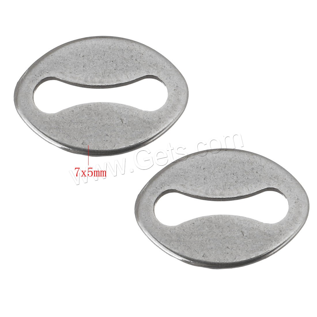 Нержавеющая сталь Связывание кольцо, нержавеющая сталь, Плоская овальная форма, разный размер для выбора, оригинальный цвет, продается PC