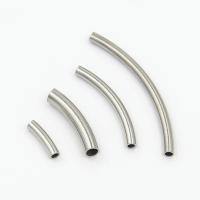 Stainless Steel Curved Tube Beads 