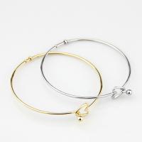 Stainless Steel Bangle, plated, for woman 1.5mm, Inner Approx 57mm 