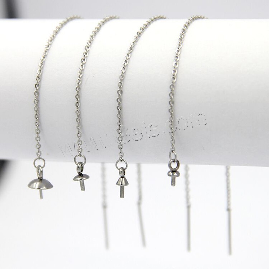 Stainless Steel Earring Drop Component, different size for choice, original color, 10mm, Sold By PC