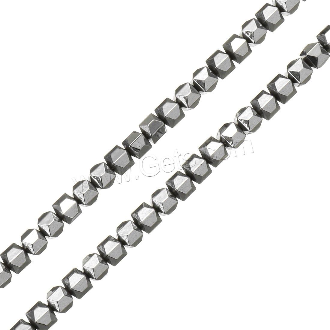 Non Magnetic Hematite Beads, silver color plated, different size for choice, Hole:Approx 0.5mm, Length:Approx 16 Inch, Sold By Strand