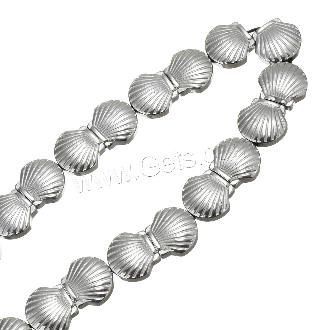 Non Magnetic Hematite Beads, Shell, plated, different size for choice, Hole:Approx 1mm, Sold By Strand