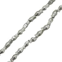 Non Magnetic Hematite Beads, Fish, silver color plated Approx 1mm Approx 16 Inch, Approx 